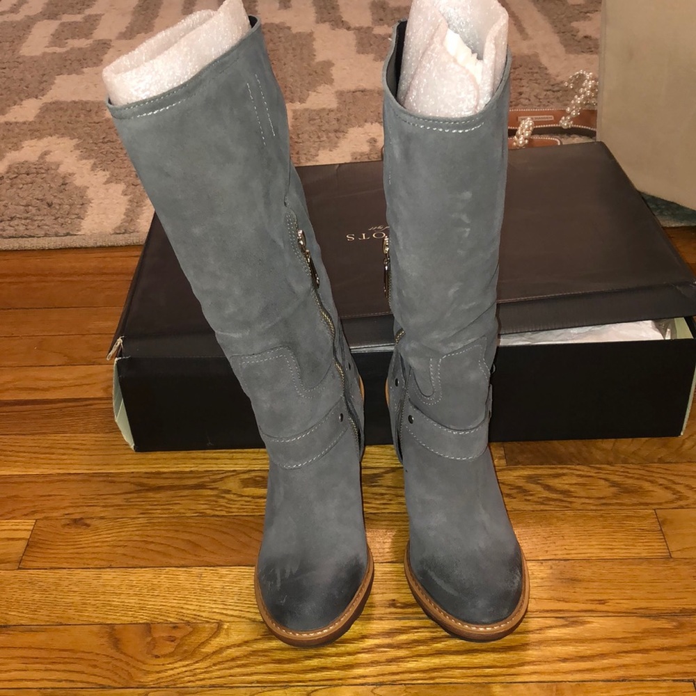 Talbots Sallie Shadow Grey Boots
